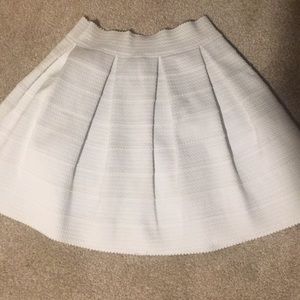 Express White A Line Bandage Skirt
